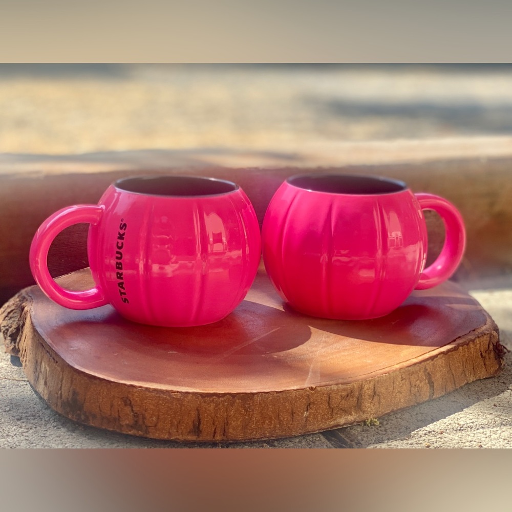 Hot Pink Pumpkin Mugs!